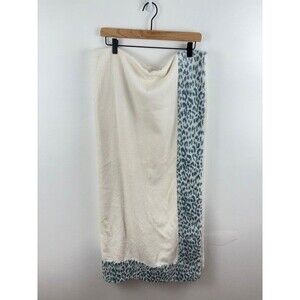 Abyss Portozimbia Beach Towel Egyptian 100% Cotton Blue White Leopard NWOT
